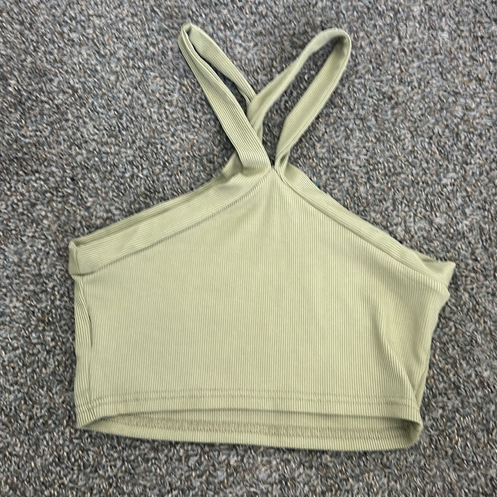Trendy cross back crop